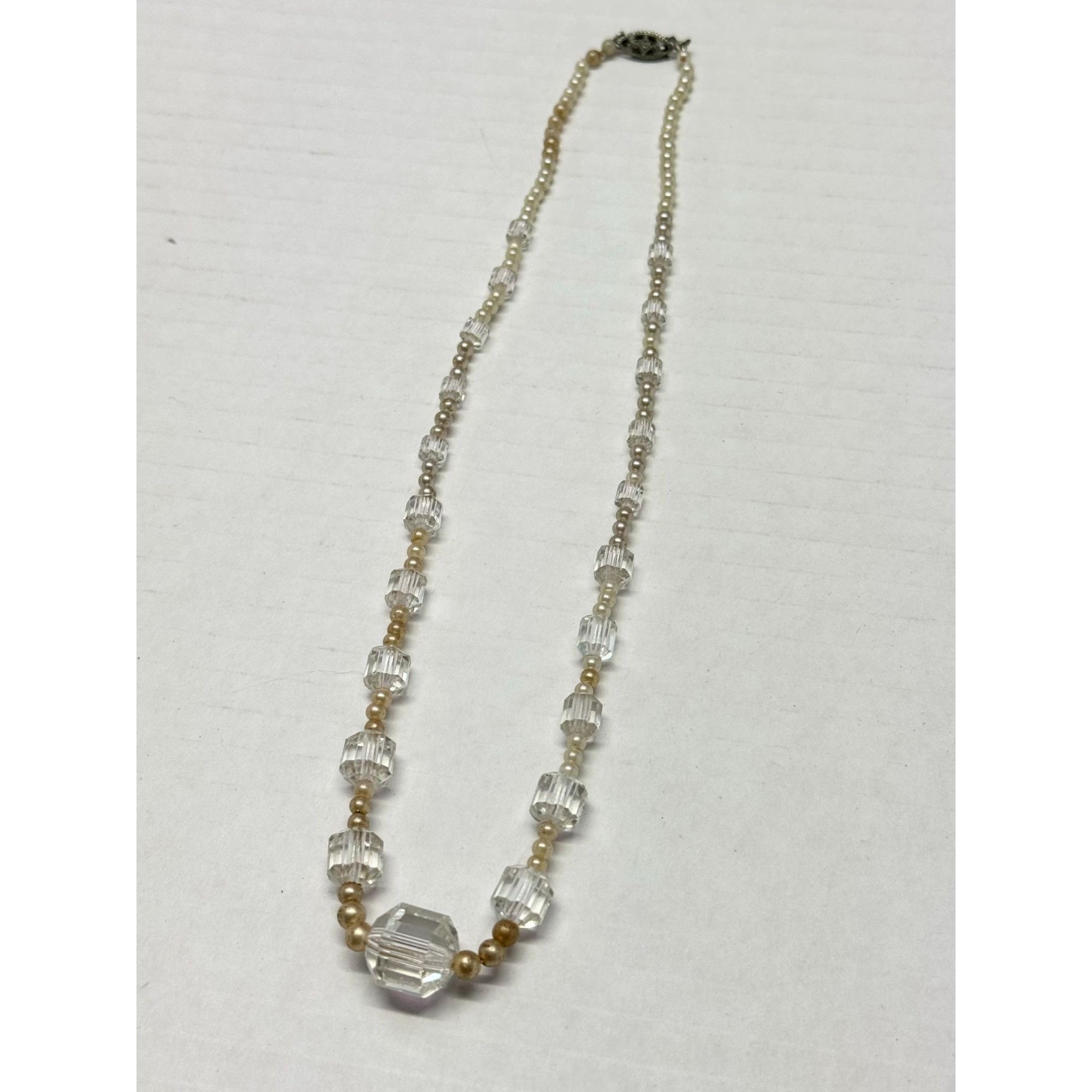 Vintage Vintage estate seed pearl crystal beaded necklace Size ONE SIZE - 5 Thumbnail