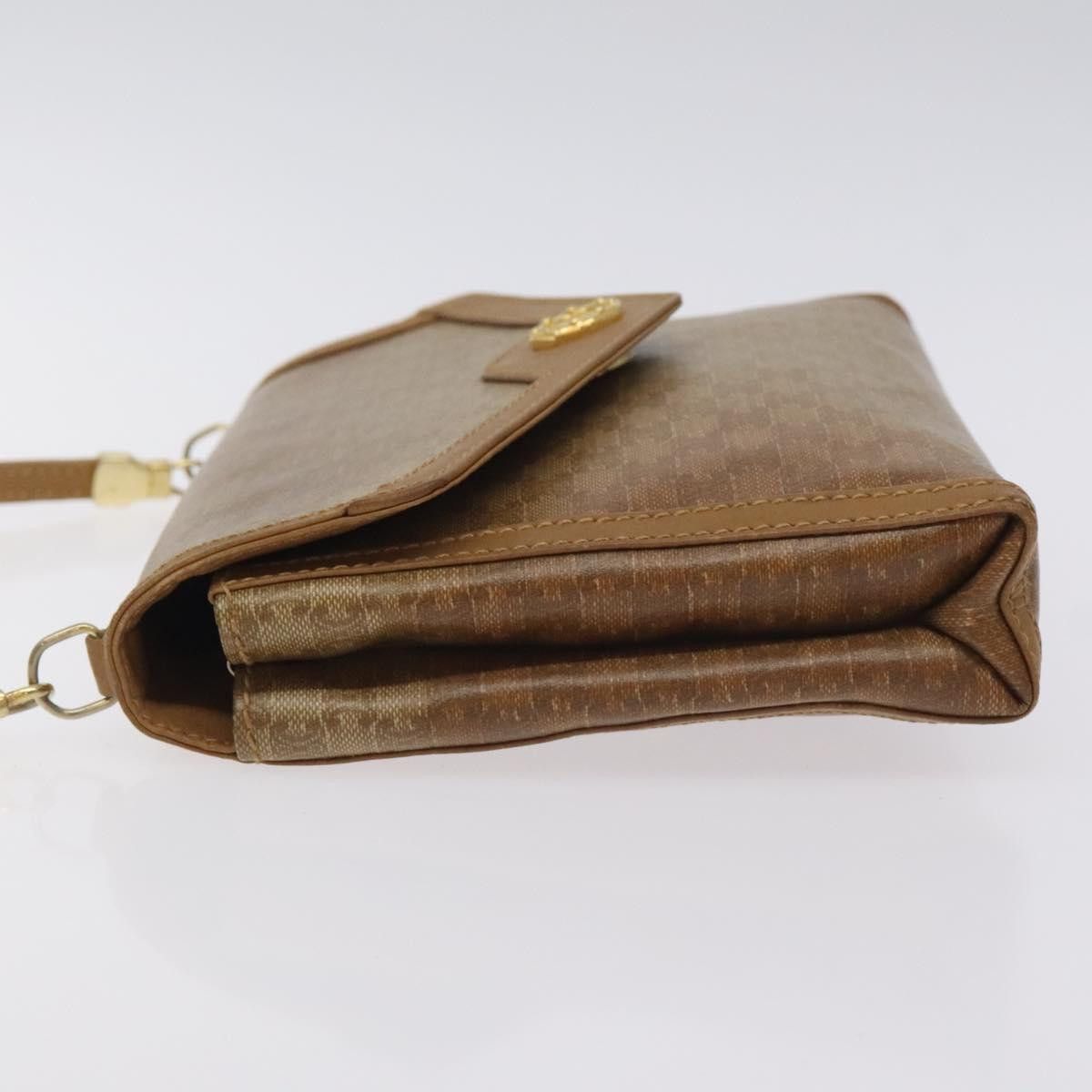 Celine CELINE Macadam Canvas Shoulder Bag Brown Gold Size ONE SIZE - 5 Thumbnail