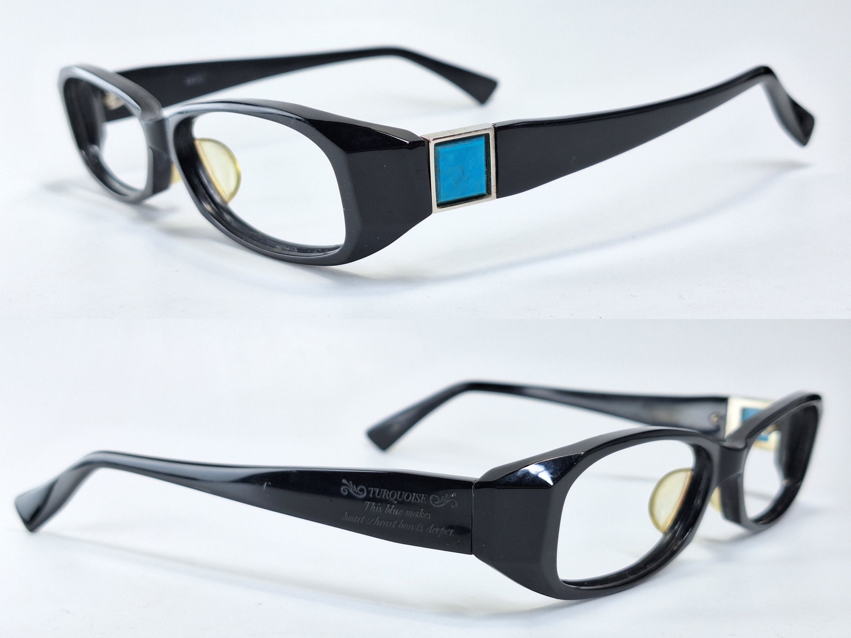 Other Charmant EROS EE22926 Natural Turquoise Acetate Eyeglass Size ONE SIZE - 8 Thumbnail