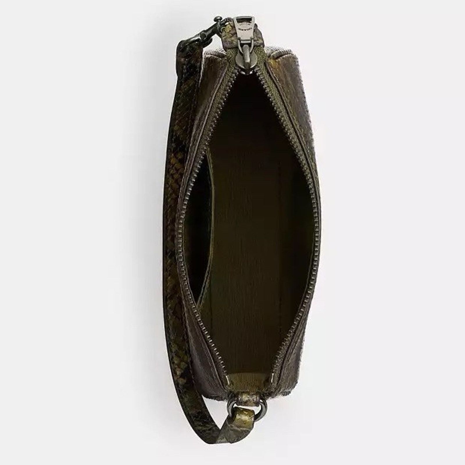 Coach NWT Coach Nolita 19 With Snake Gunmetal/Olive Multi CCF62 Size ONE SIZE - 14 Thumbnail