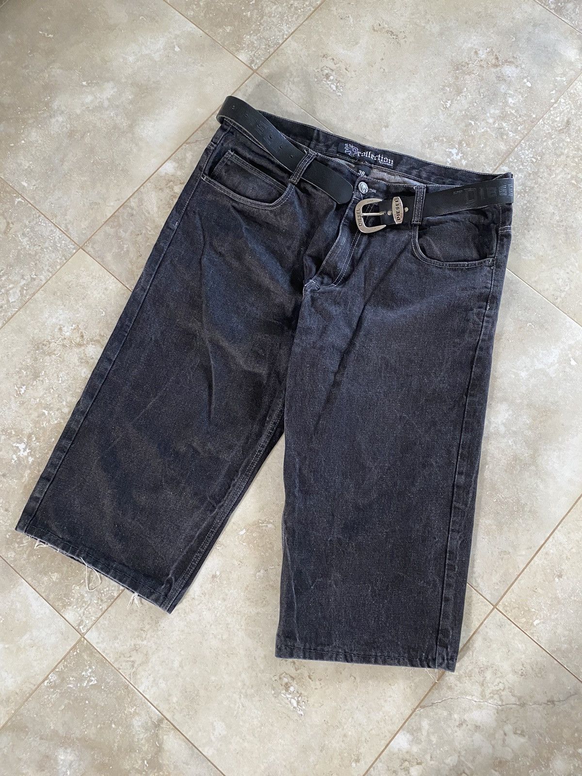 Southpole Vintage Rare SouthPole Baggy Shorts Rap Size 38 Navy Black Size US 38 / EU 54 - 3 Thumbnail