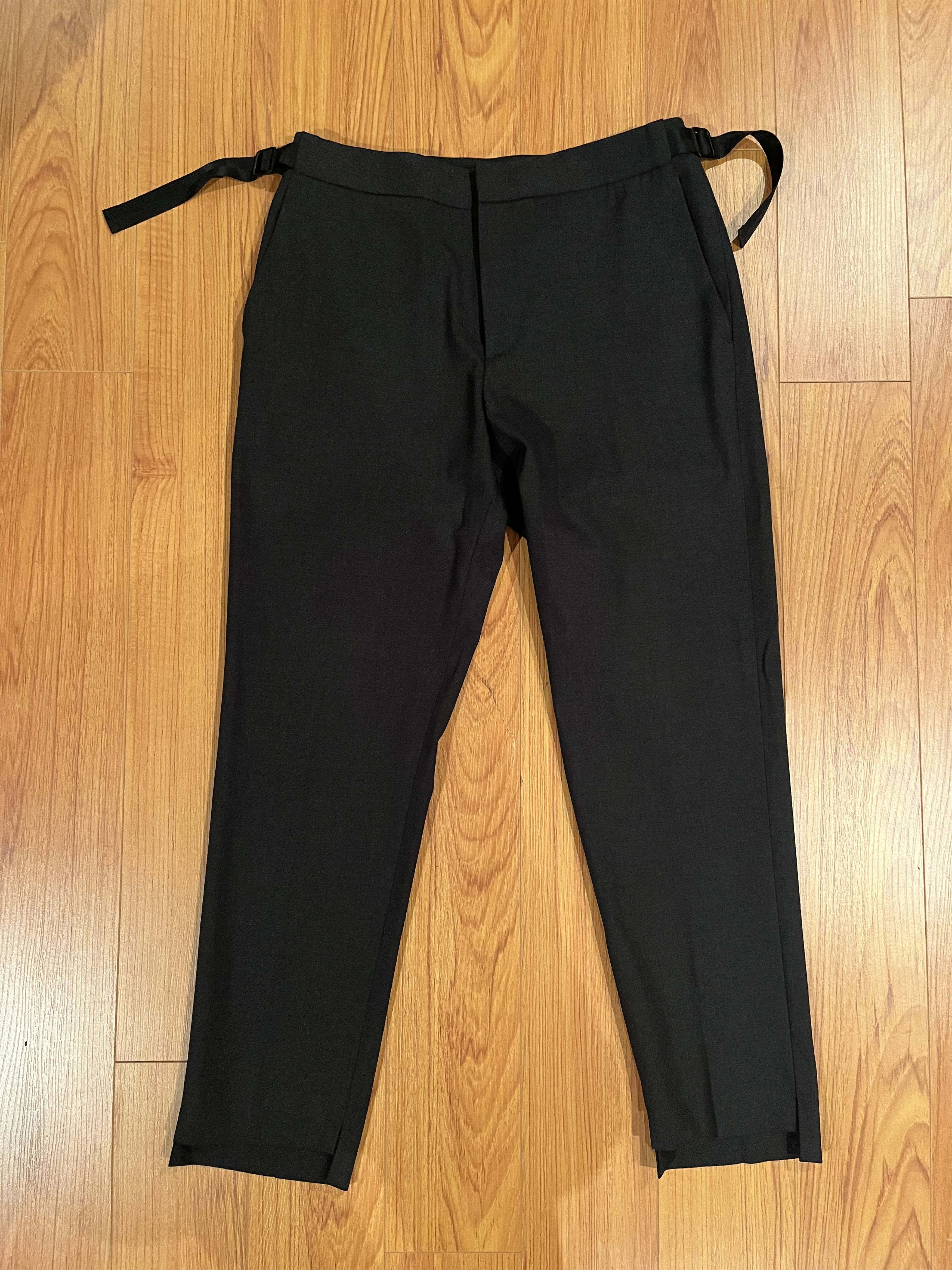 Solid Homme SOLID HOMME GREY BELTED TROUSERS Size US 32 / EU 48 - 2 Thumbnail