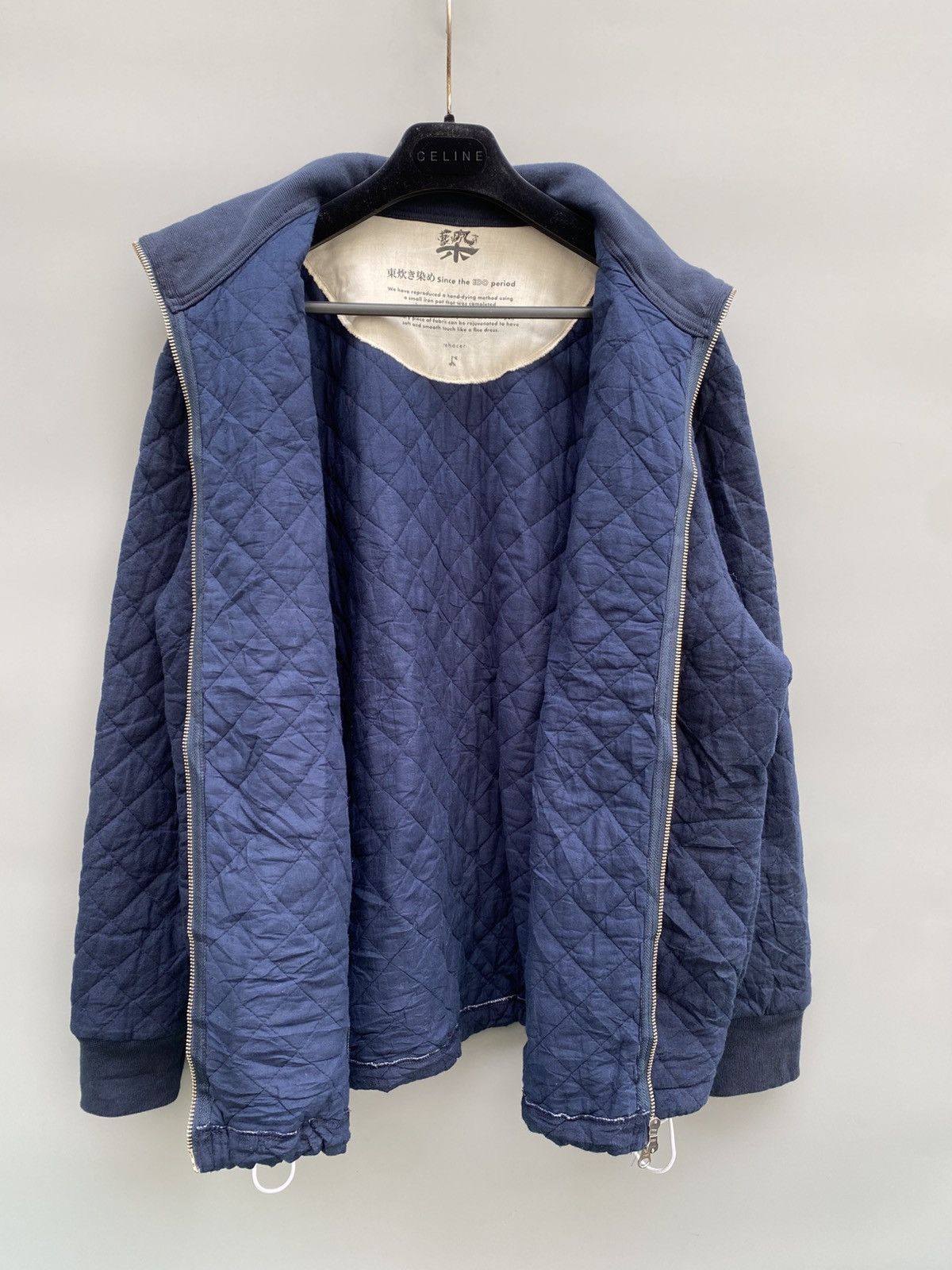 Japanese Brand Rehacer- Hand-Dyed Indigo Quilted Jacket Size US L / EU 52-54 / 3 - 10 Thumbnail