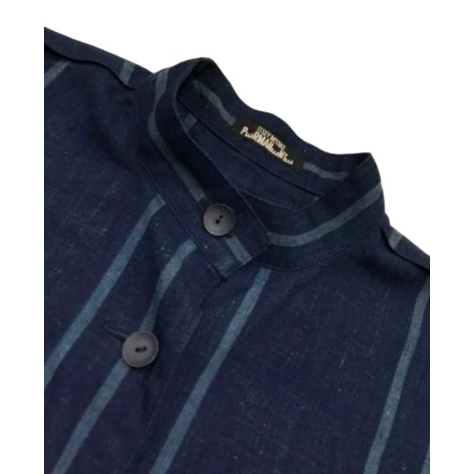 Issey Miyake VINTAGE ISSEY MIYAKE BAND COLLAR DESIGN SHIRT MEN NAVY SIZE M USED Size US M / EU 48-50 / 2 - 3 Thumbnail