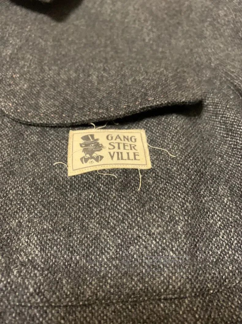 Japanese Brand Gangsterville Wool Shirt Black Style. Size US M / EU 48-50 / 2 - 4 Thumbnail