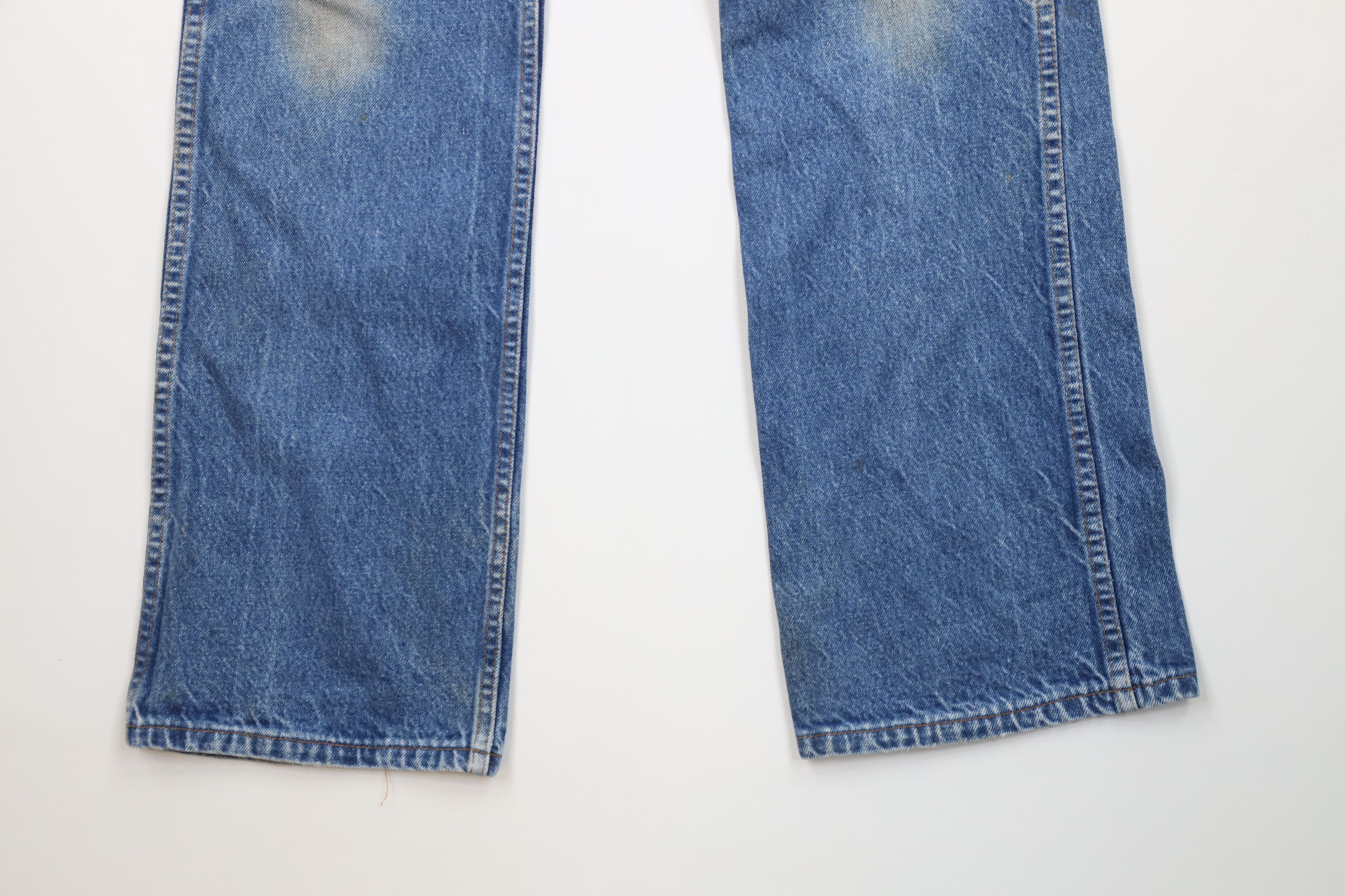 Vintage Vintage 70s Streetwear Flared Wide Leg Denim Jeans Blue USA Size US 34 / EU 50 - 4 Thumbnail