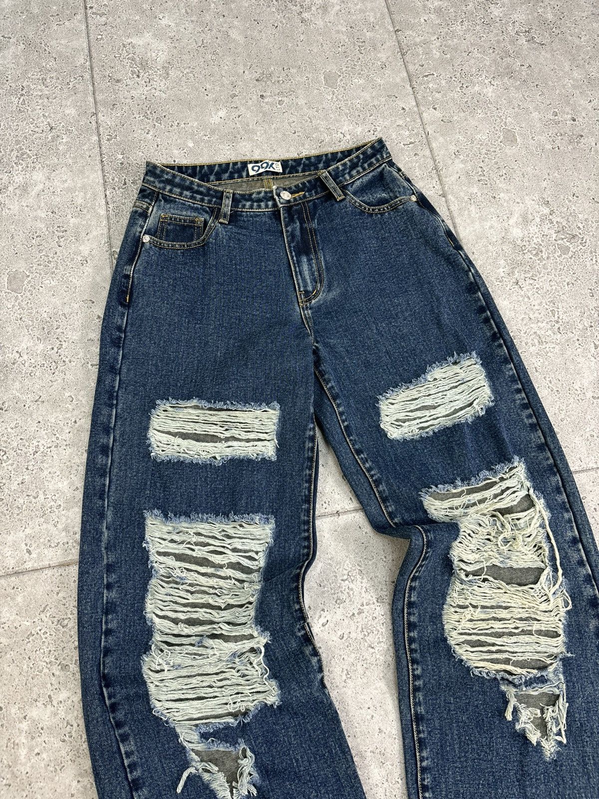 Diesel × If Six Was Nine × Japanese Brand Distressed Flare Denim Jeans Diesel Style 2000s Japanesse Size US 34 / EU 50 - 2 Thumbnail