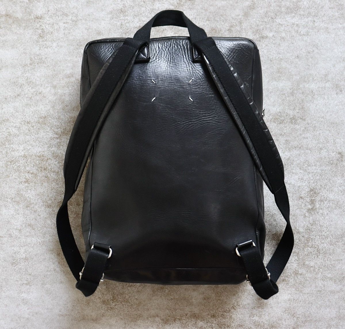 Maison Margiela Maison Martin Margiela Leather Backpack，black Size ONE SIZE - 5 Thumbnail