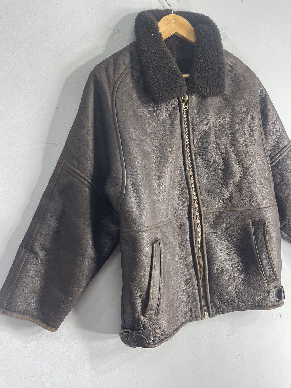 Vintage Vintage B 3 Leather Jacket Lining Sherpa Zipper Size US M / EU 48-50 / 2 - 14 Thumbnail