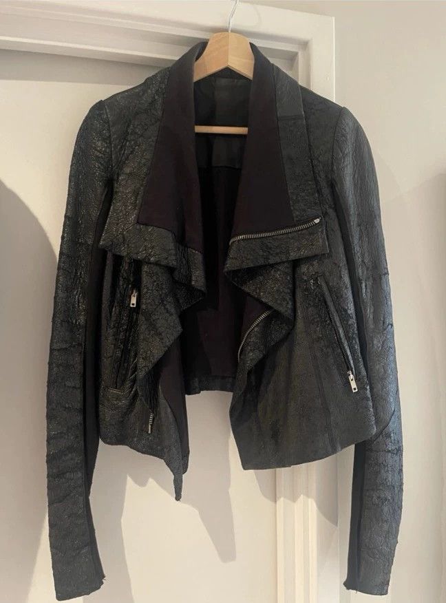 Rick Owens Stylish Women's Leather Jacket by Rick Owens Size US S / EU 44-46 / 1 - 1 Thumbnail