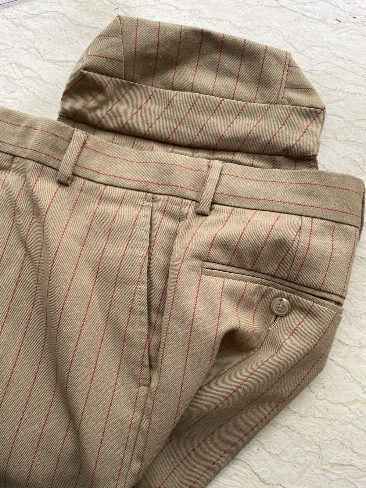Dries Van Noten Dries Van Noten SS20 pinstripe trouser Size US 32 / EU 48 - 4 Thumbnail