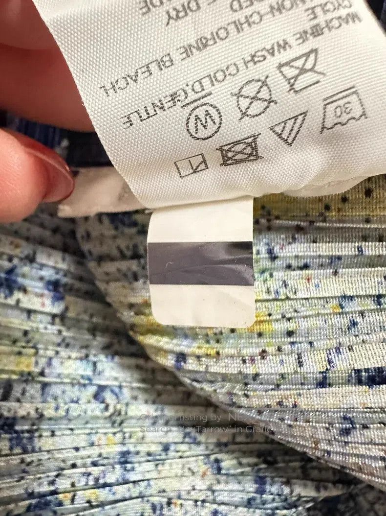 Issey Miyake Issey Miyake Starlight Blue Short-Sleeve Top Size L / US 10 / IT 46 - 4 Thumbnail