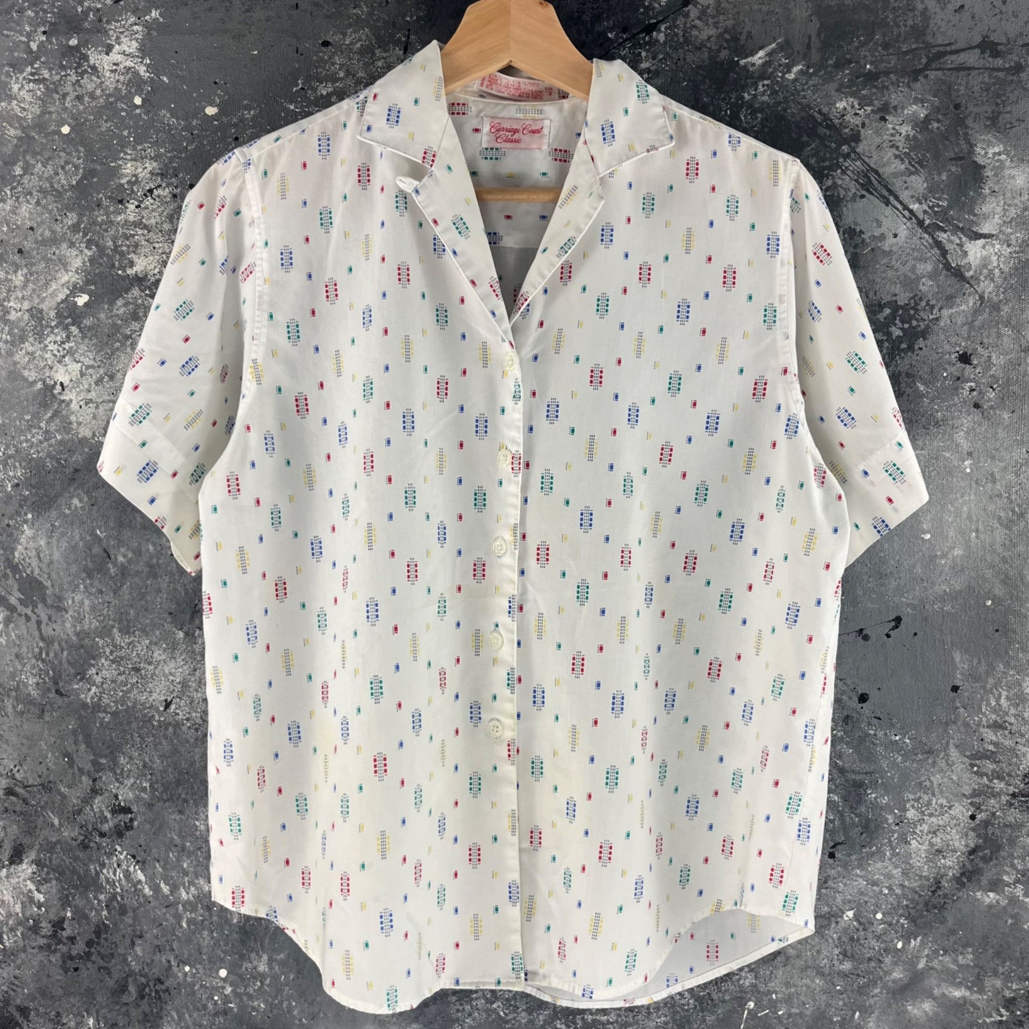 Vintage Vintage 60’s Psychedelic button up Size US S / EU 44-46 / 1 - 1 Thumbnail