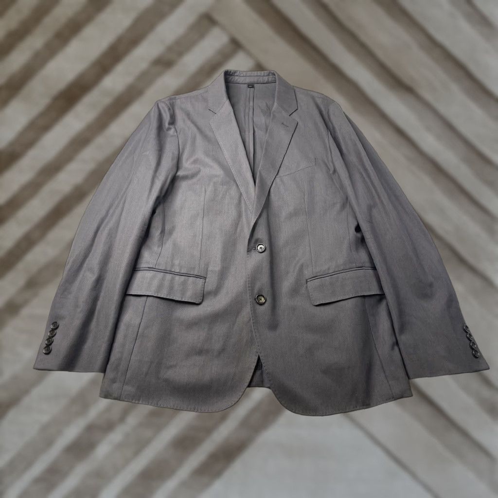 J.Crew J.CREW Blazer Jacket Unstructured Wool Gray 44R Men Regular Blazer Coat H2794 Size 44R - 1 Thumbnail