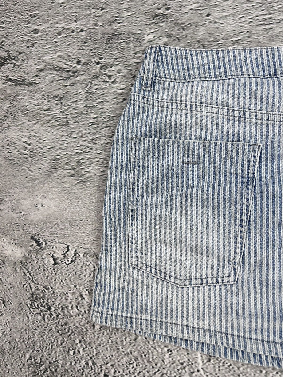 John Galliano Galliano mini denim skirt striped blue Size 30" / US 8 / IT 44 - 4 Thumbnail