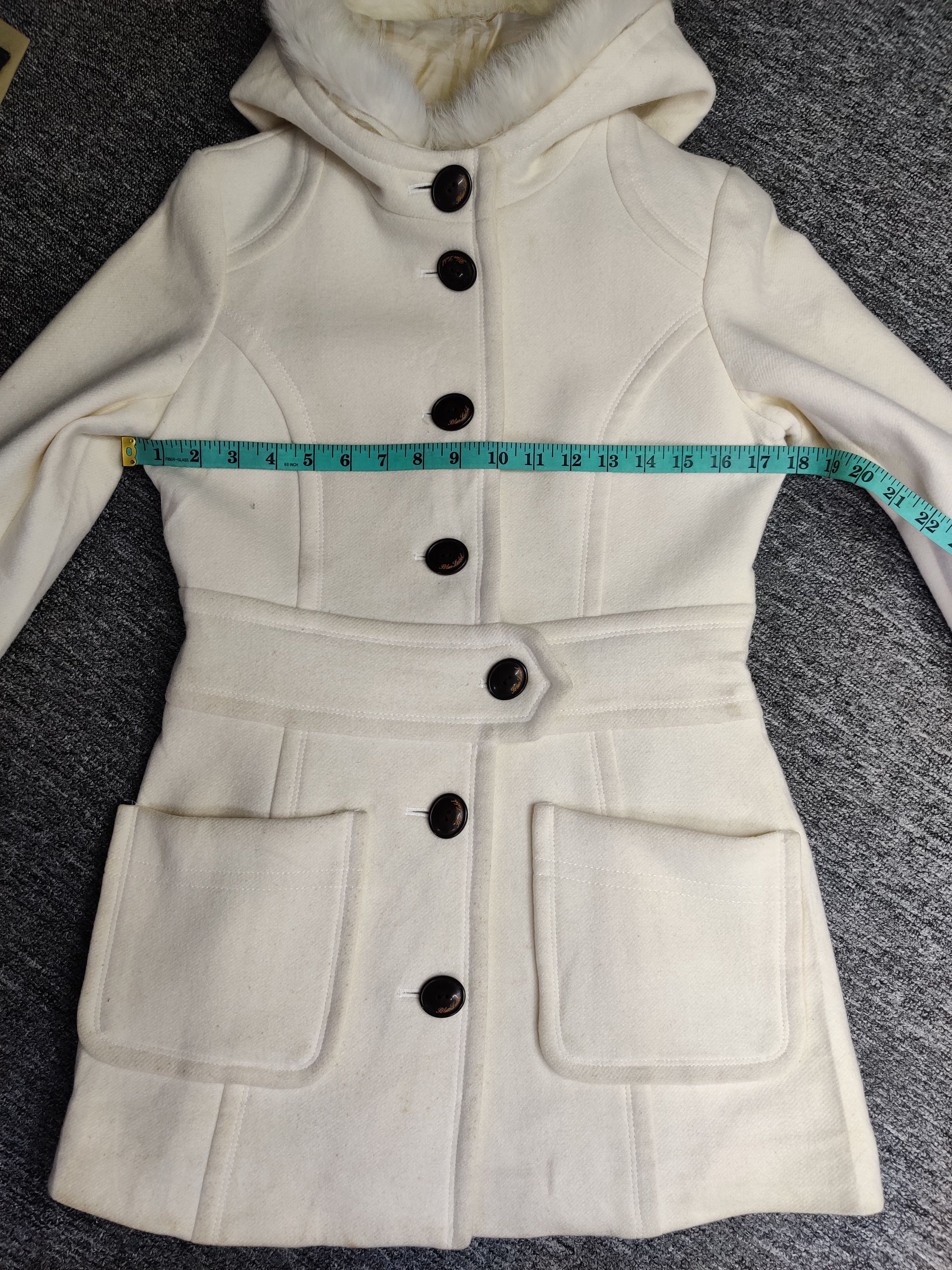 Burberry Burberry London Blue Label Wool Rabbit Fur Coat Size S / US 4 / IT 40 - 17 Thumbnail