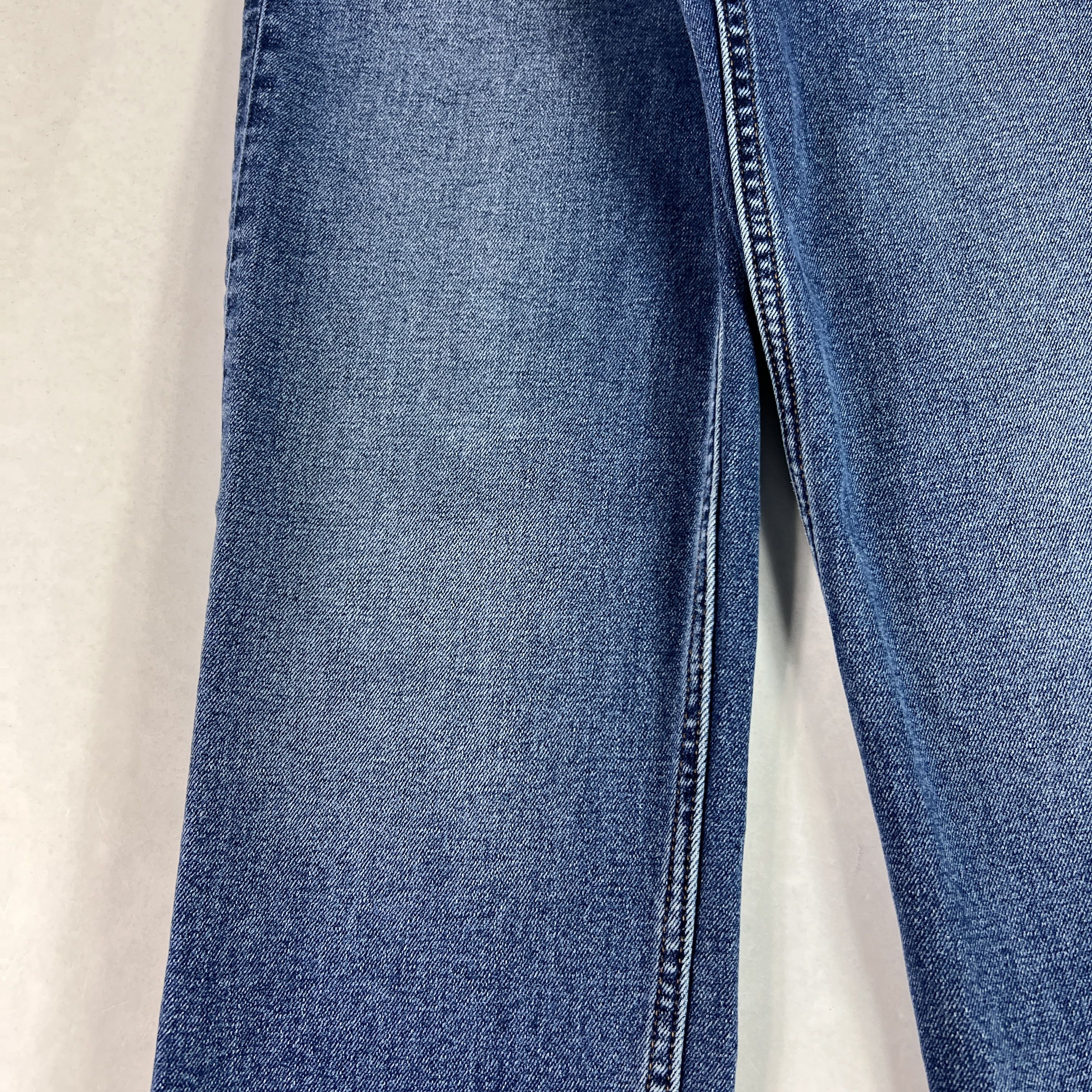 RE/DONE Re/Done Jean 70s Stove Pipe High Rise Skinny Crop Blue Denim Size 25" / US 0 / IT 36 - 4 Thumbnail