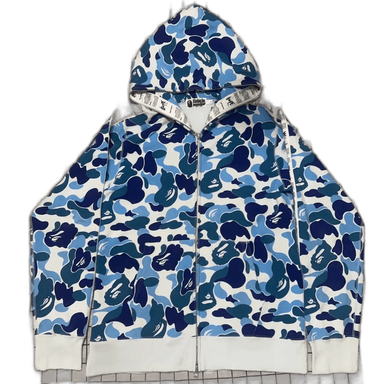 Bape Bape Blue Camouflage Zip-Up Jacket Size US L / EU 52-54 / 3 - 1 Thumbnail