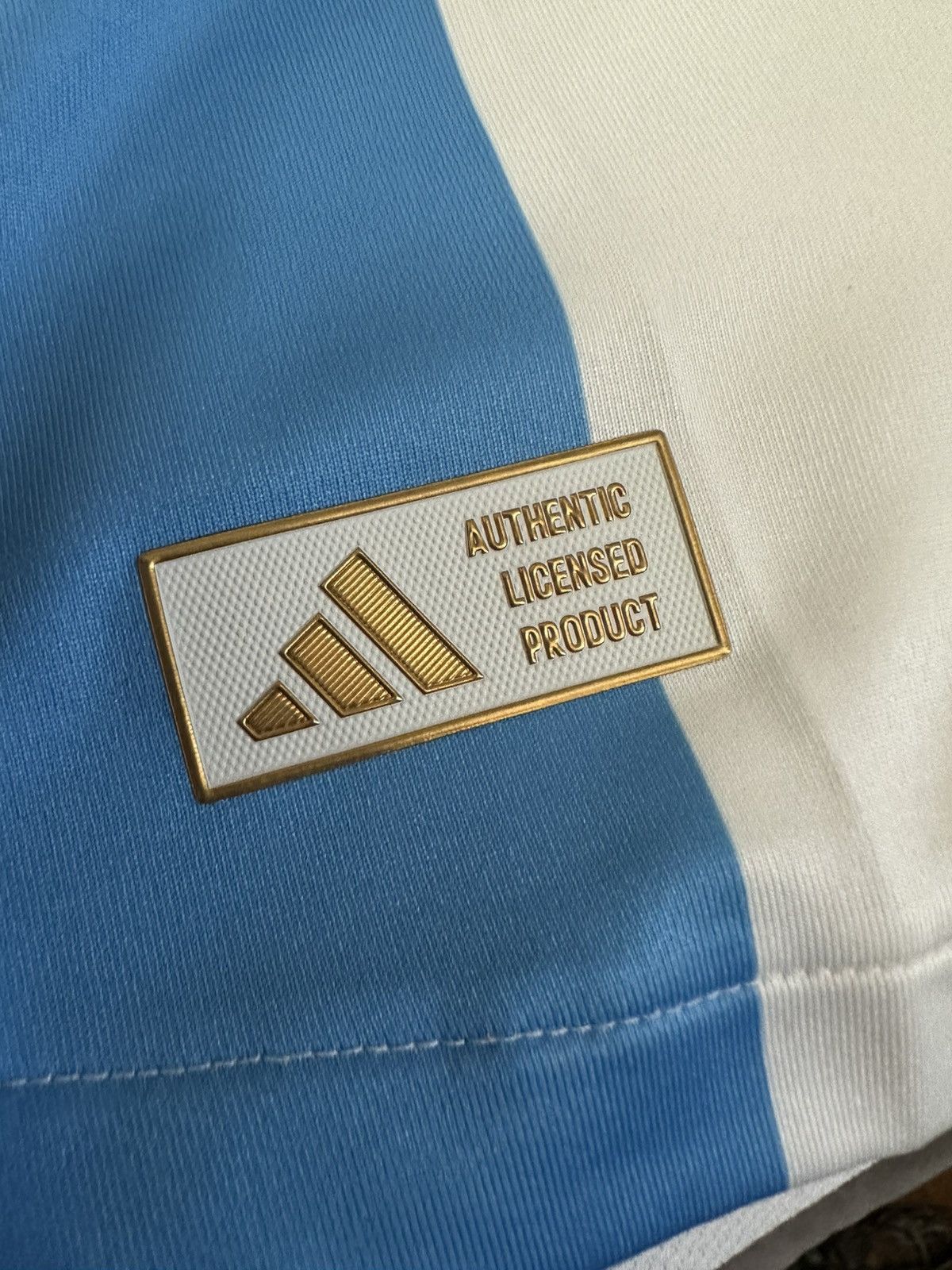 Adidas Argentina world cup champions jersey Size US L / EU 52-54 / 3 - 5 Thumbnail