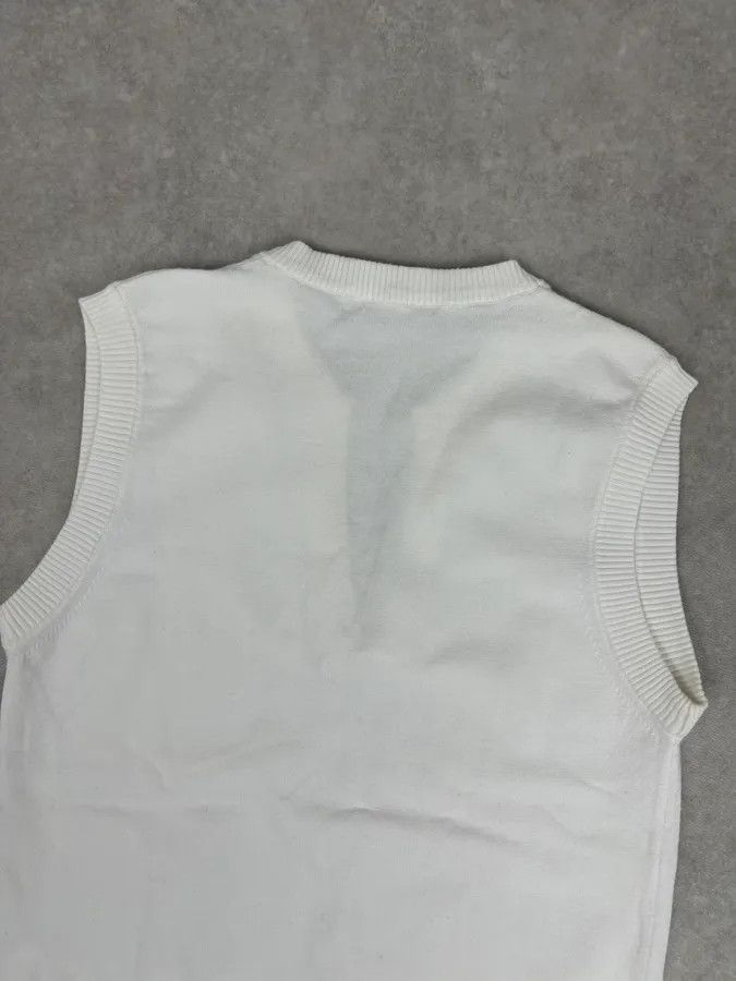 Dolce & Gabbana SS2006 Dolce & Gabbana White Sleeveless Logo Sweater Size S / US 4 / IT 40 - 6 Thumbnail