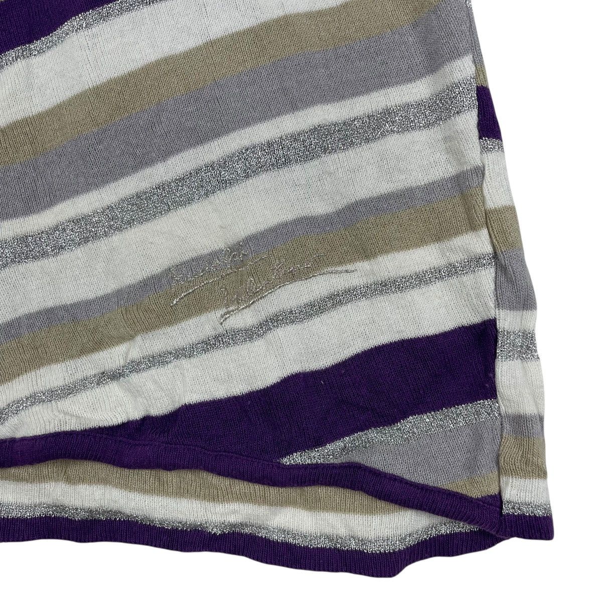 Vintage Vintage Rudolph Valentino Stripe Vneck Knitwear Shirt Size US M / EU 48-50 / 2 - 4 Thumbnail