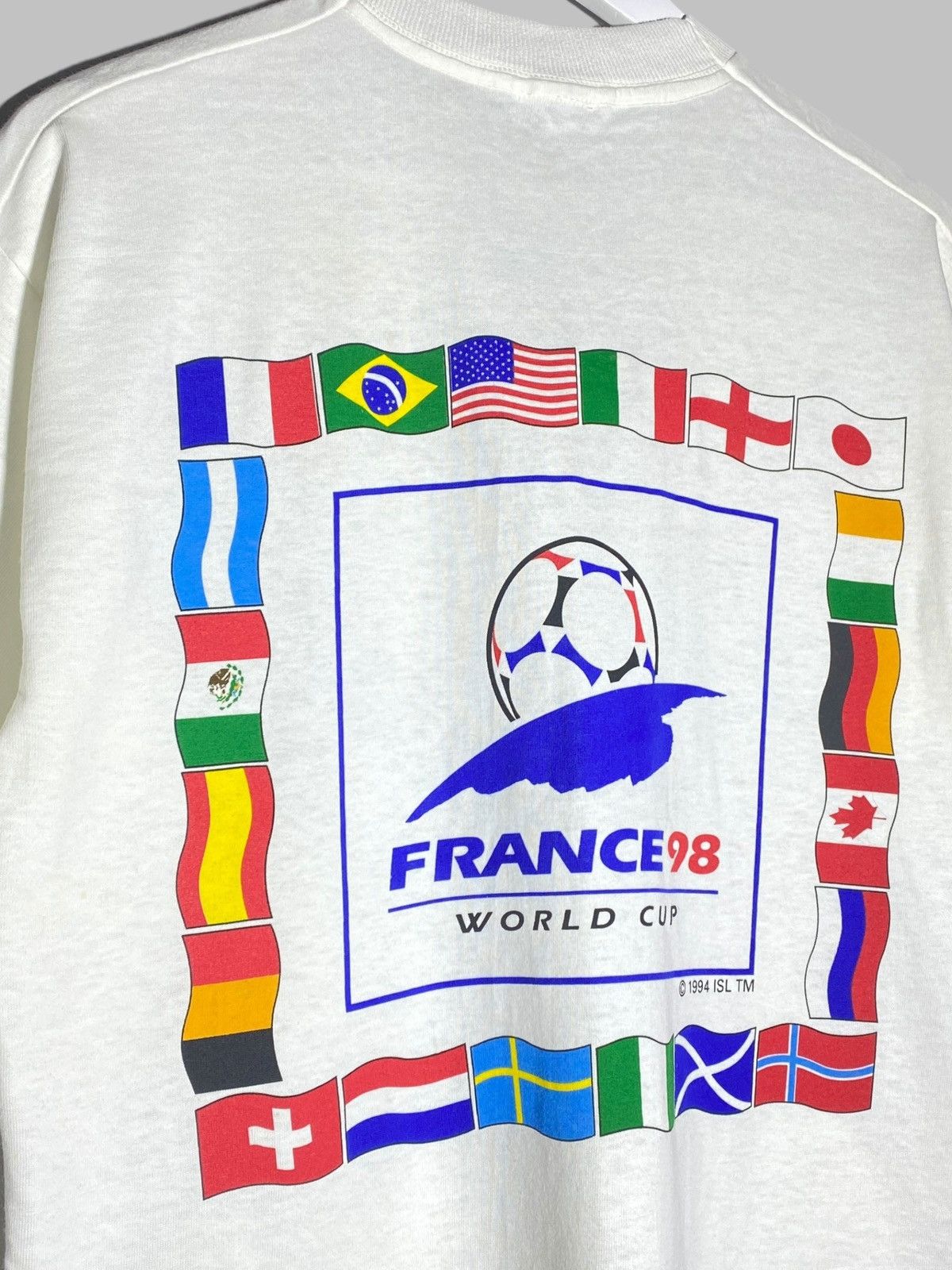 Vintage Vintage 1990s France World Cup Single Stitch Rare T-shirt Size US M / EU 48-50 / 2 - 3 Thumbnail