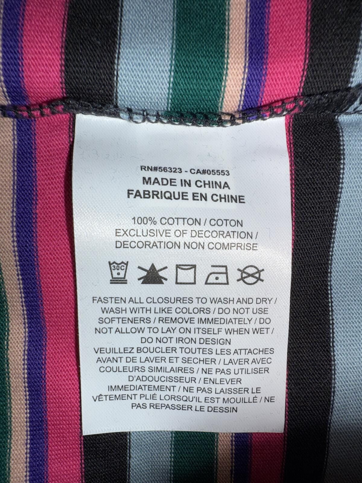 Nike NikeLab Women’s Olivia Kim Striped Peace Shirt Size S / US 4 / IT 40 - 4 Thumbnail