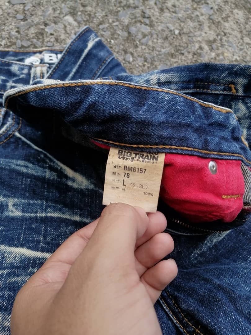 Japanese Brand Osaka Big Train Embroidered Skulls Denim Jeans Size US 32 / EU 48 - 3 Thumbnail