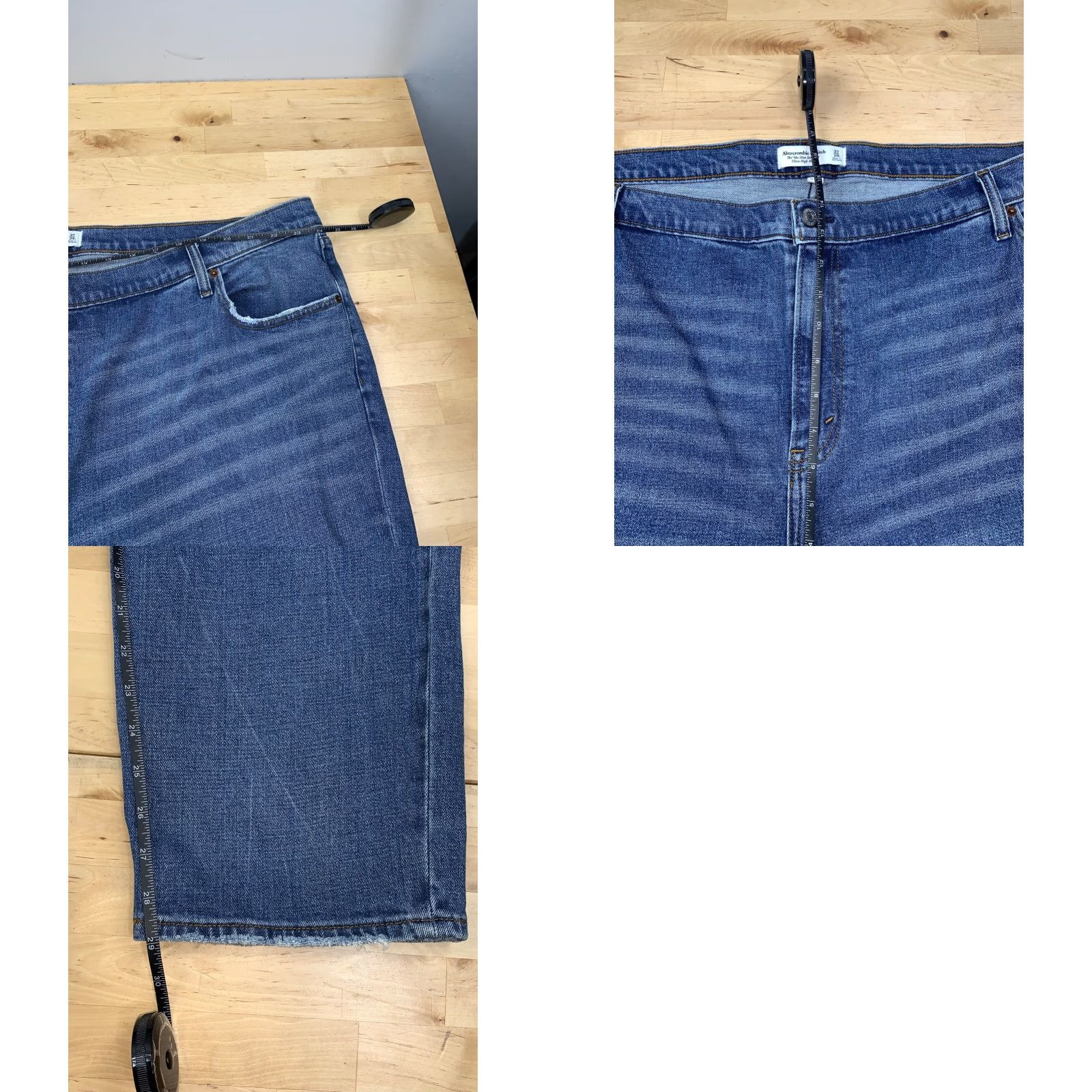 Abercrombie & Fitch Abercrombie & Fitch 90s Slim Straight Ultra High Rise Curve Love Womens 34/27 Jeans Size ONE SIZE - 8 Thumbnail
