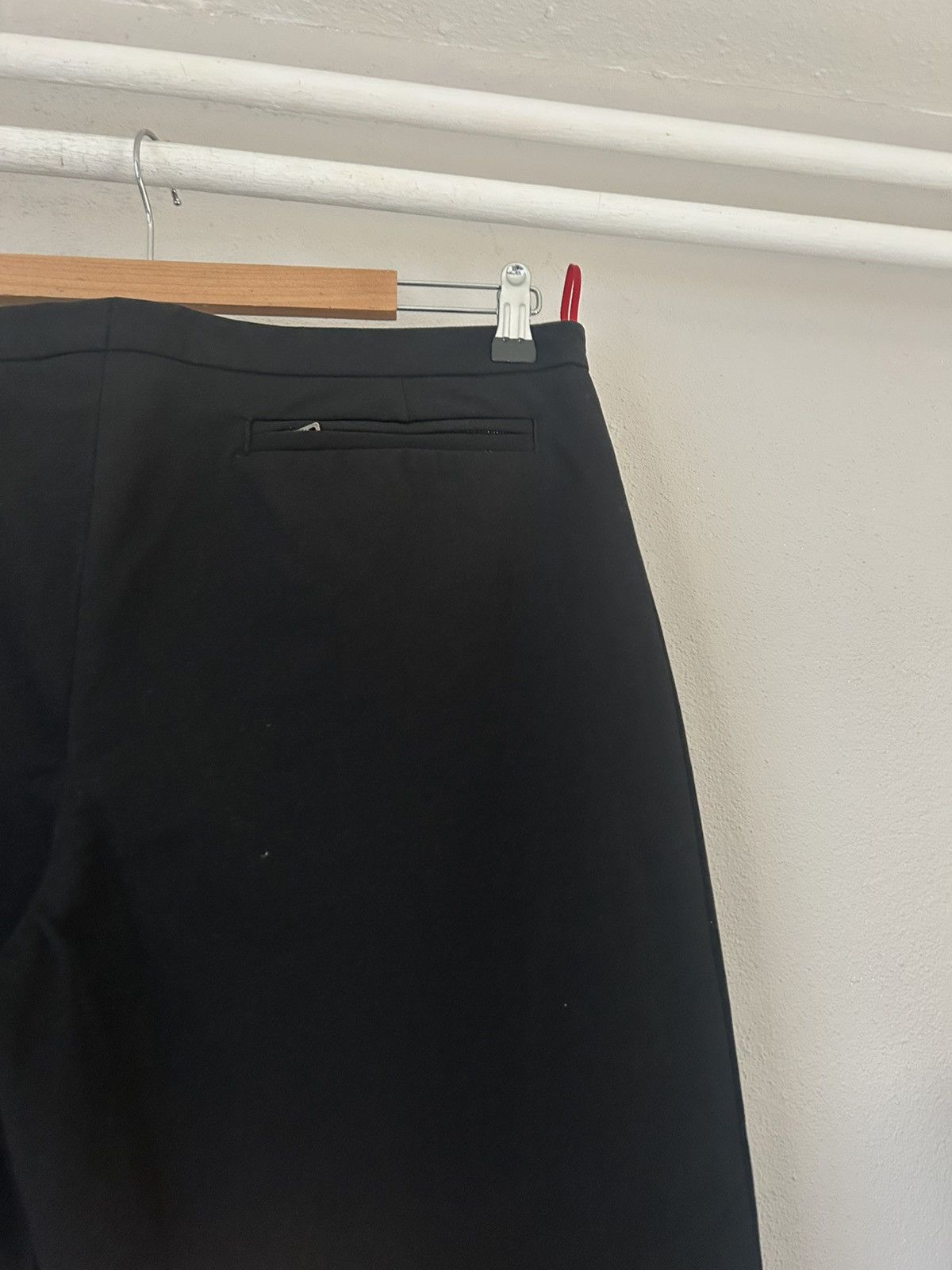 Prada Black Flared Tailored Trousers