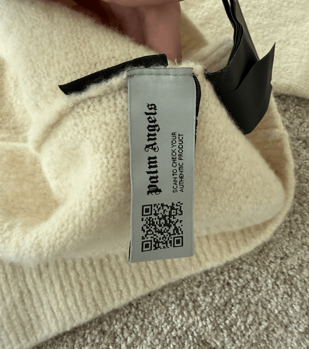 Palm Angels Palm Angels Beige/Cream Knitwear Sweater Size US S / EU 44-46 / 1 - 4 Thumbnail