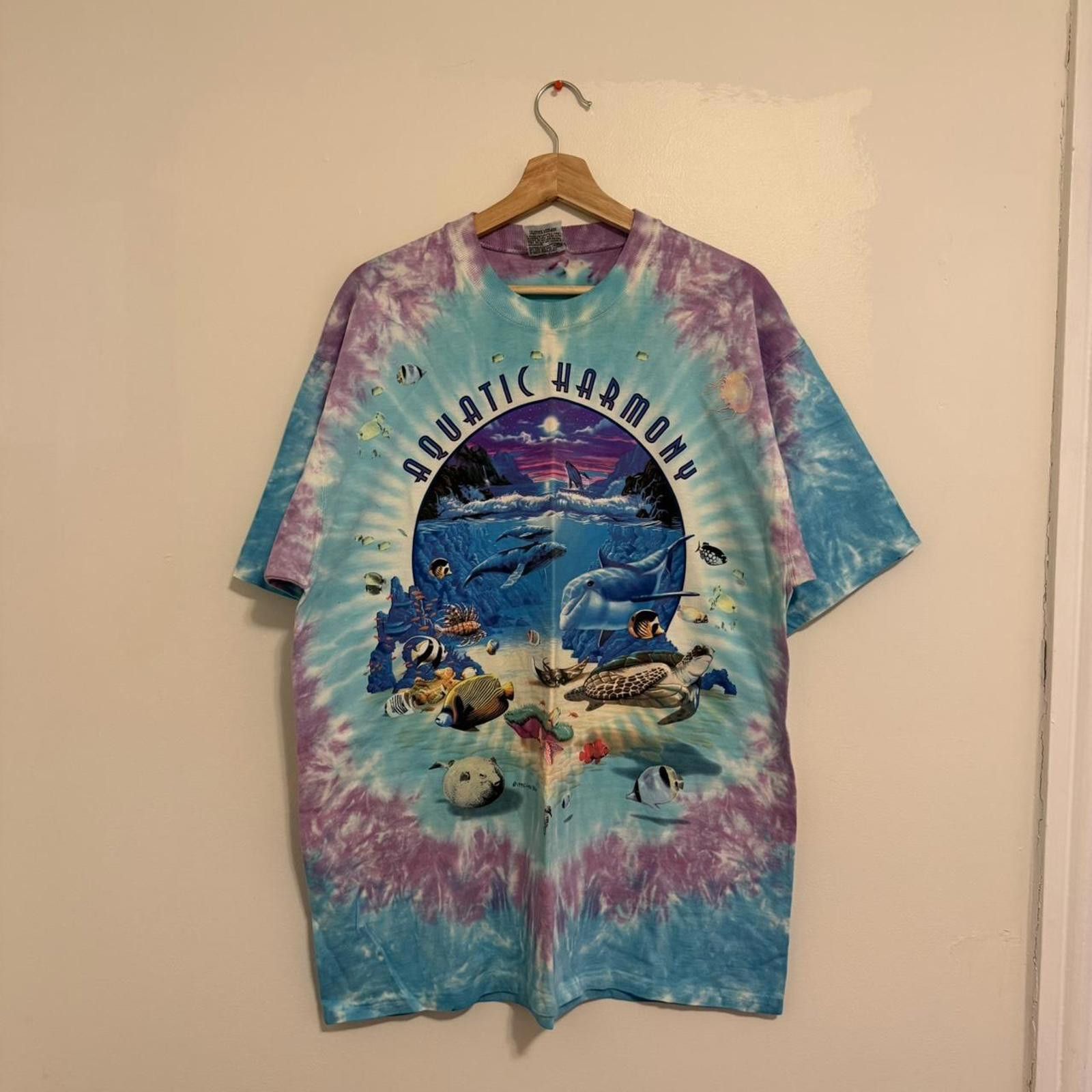 Liquid Blue Vintage aquatic harmony liquid blue t shirt 1995 XL AOP Size US XL / EU 56 / 4 - 1 Thumbnail