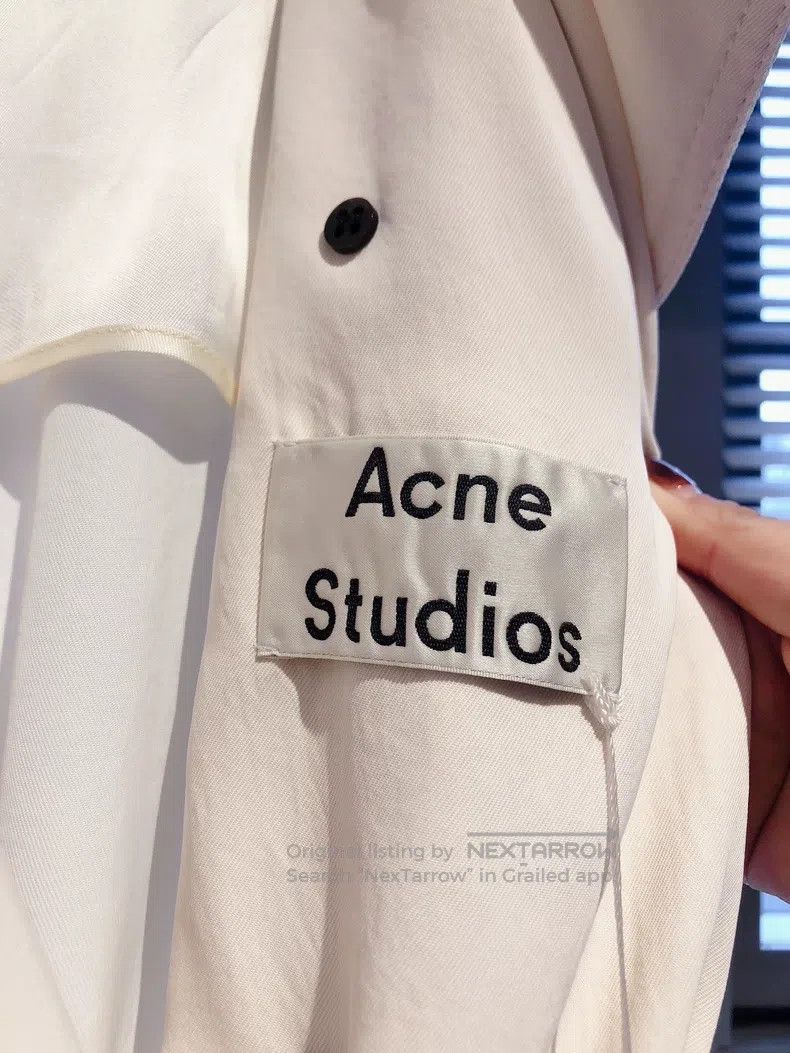 Acne Studios Acne Studios Beige Long Classic Trench Coat Size 4XL / US 24-26 - 7 Thumbnail