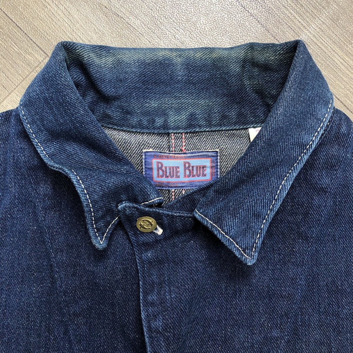 Blue Blue Japan × Vintage 1990s Vintage Blue Blue Japan Selvedge Chore Jacket Size US M / EU 48-50 / 2 - 8 Thumbnail