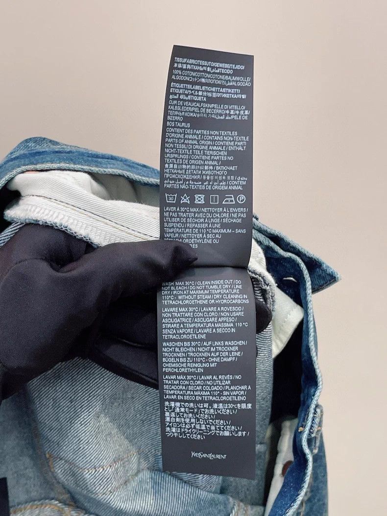 Saint Laurent Paris Saint Laurent Paris Dark Blue Straight Leg Jeans Size US 28 / EU 44 - 5 Thumbnail