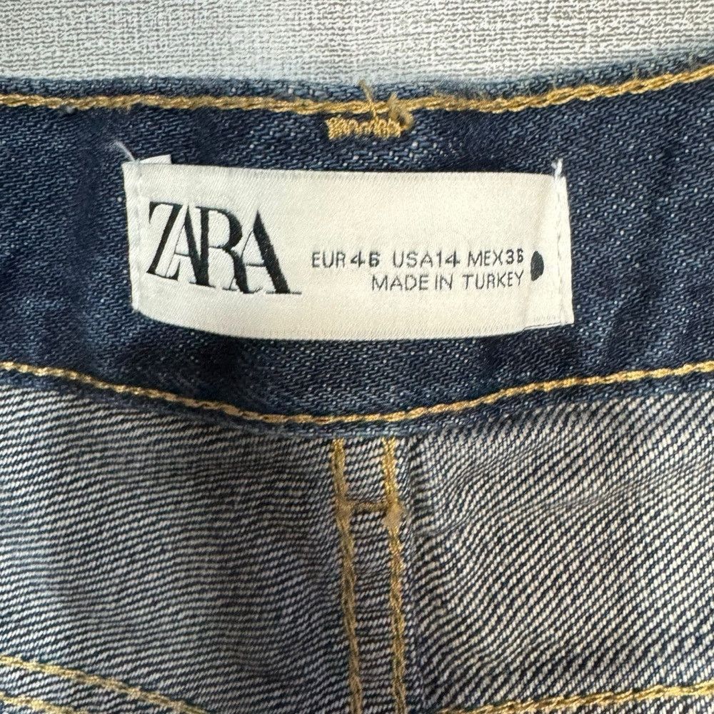 Zara NWT New Zara The Relaxed Boyfriend Rinse Indigo Jeans Size Size 36" / US 14 / IT 50 - 5 Thumbnail