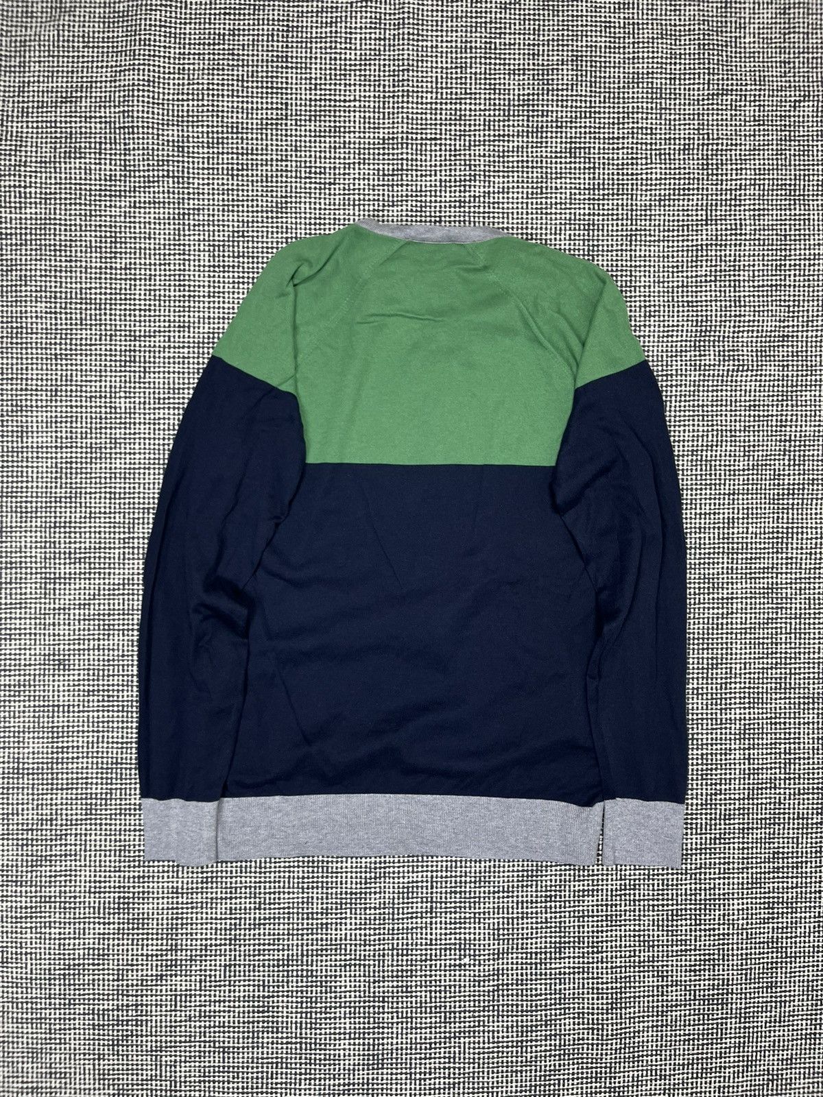 John Smedley John Smedley color block v-neck sea island cotton sweater Size US S / EU 44-46 / 1 - 2 Thumbnail