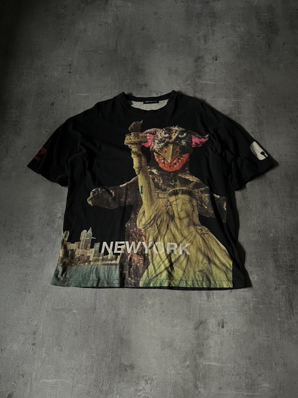Undercover SS04 'Languid' New York City Asymmetrical T-Shirt