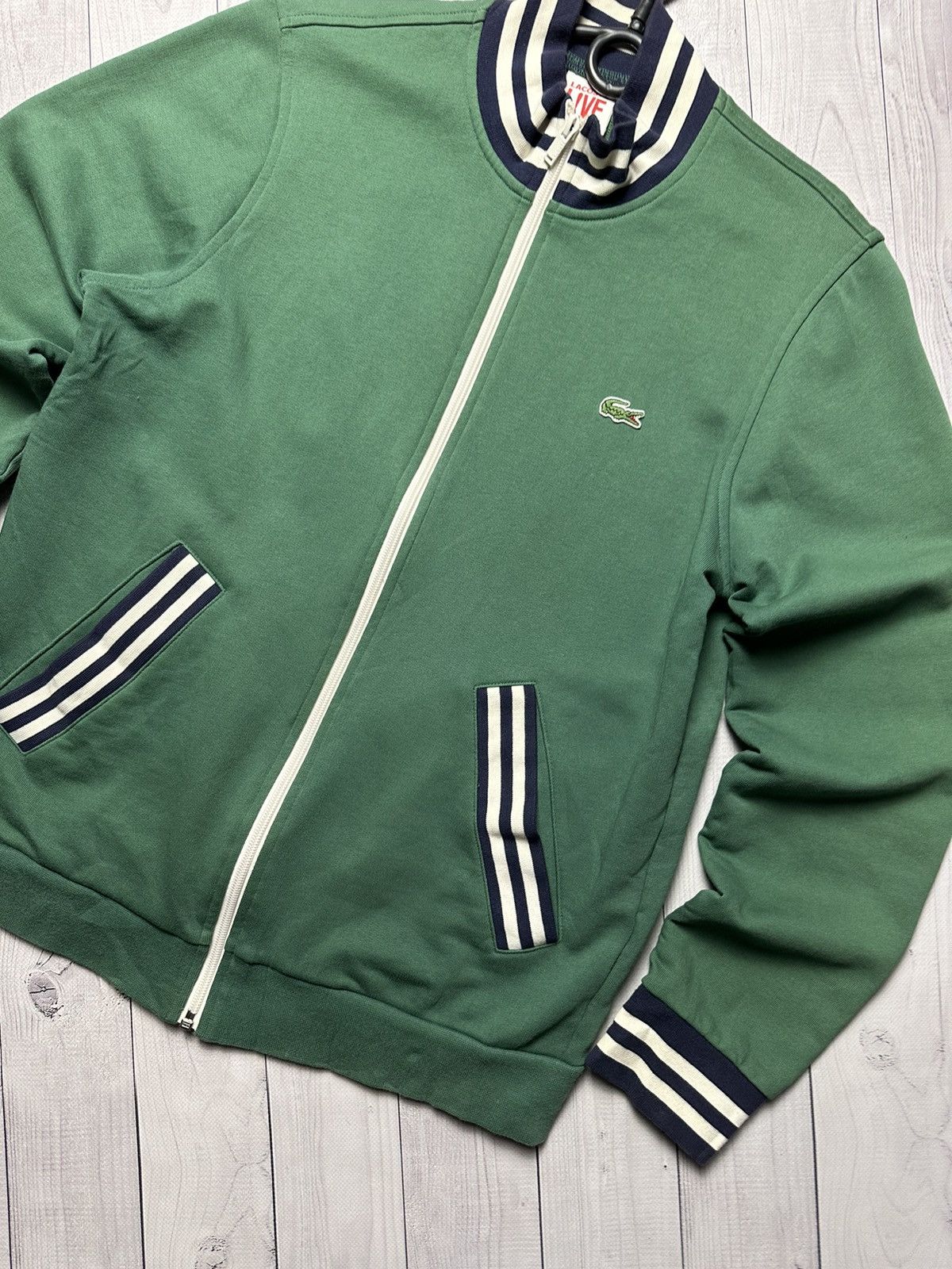 Lacoste × Vintage Lacoste green jacket size M logo crocodile Size US M / EU 48-50 / 2 - 2 Thumbnail