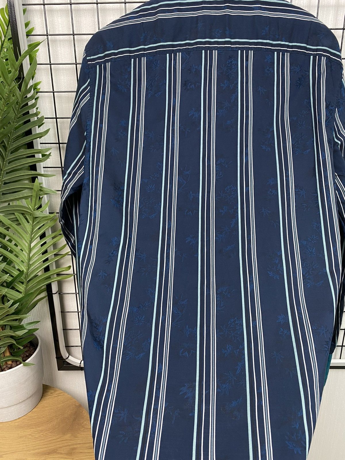 Kenzo Kenzo striped floral shirt blue Size 42/16 L Size US L / EU 52-54 / 3 - 24 Thumbnail
