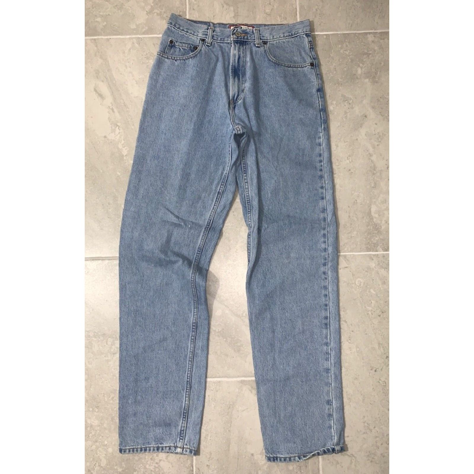 Old Navy Old Navy Jeans Men's 32x34 Denim Blue Five Pocket Regular Straight Pants Distressed No Size US 32 / EU 48 - 2 Thumbnail