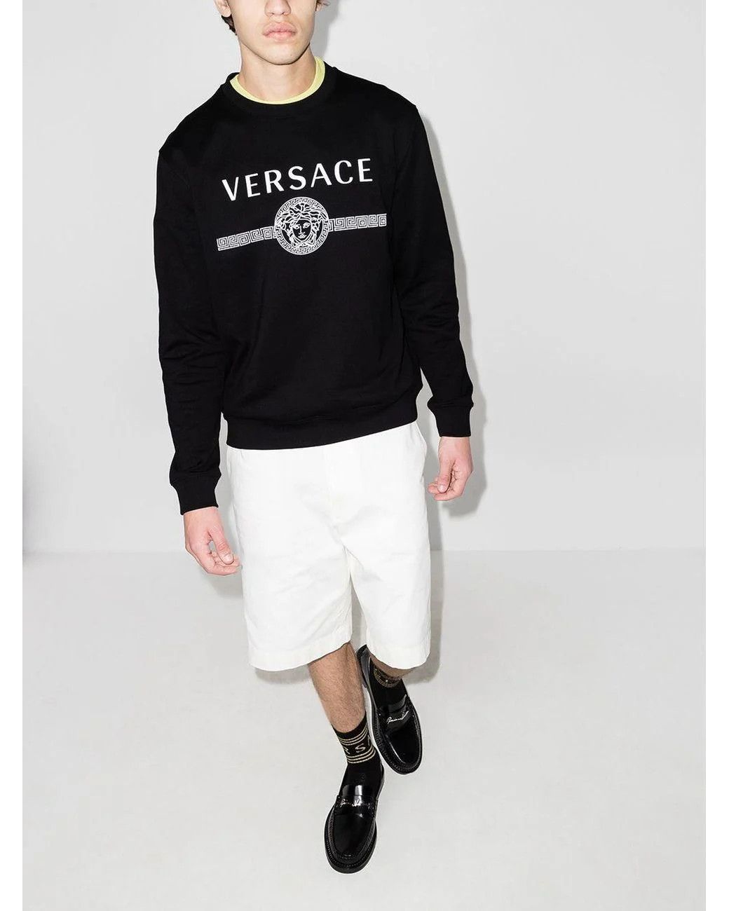 Versace Versace Medusa Logo Crewneck Sweater Size S Size US S / EU 44-46 / 1 - 7 Thumbnail