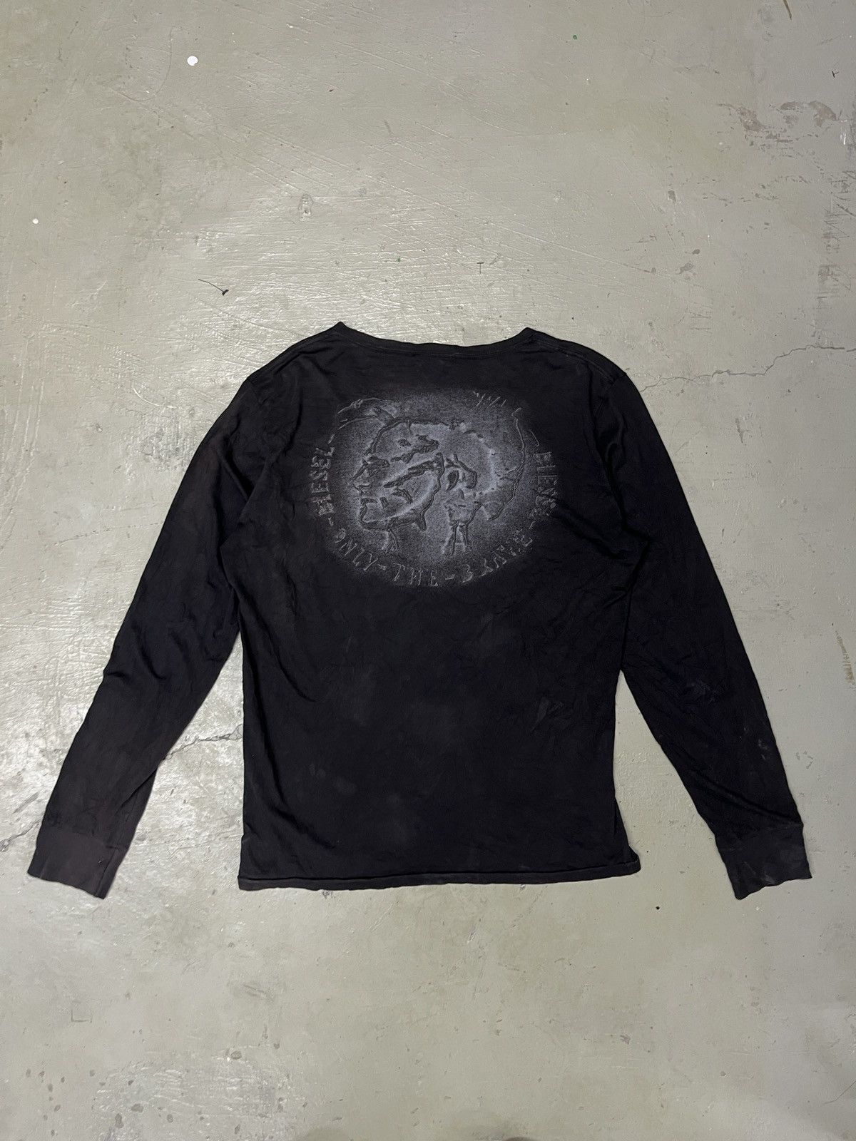Diesel Vintage Diesel Punk Faded Distressed Long Sleeve Shirt Size US M / EU 48-50 / 2 - 5 Thumbnail