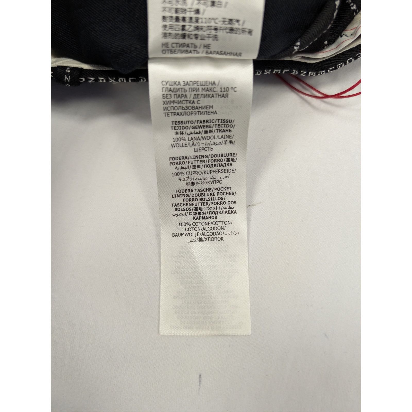 Alexander McQueen o1rshd1 McQueen Lettered Pinstripe Pants in Black/White Size US 40 / EU 56 - 21 Thumbnail