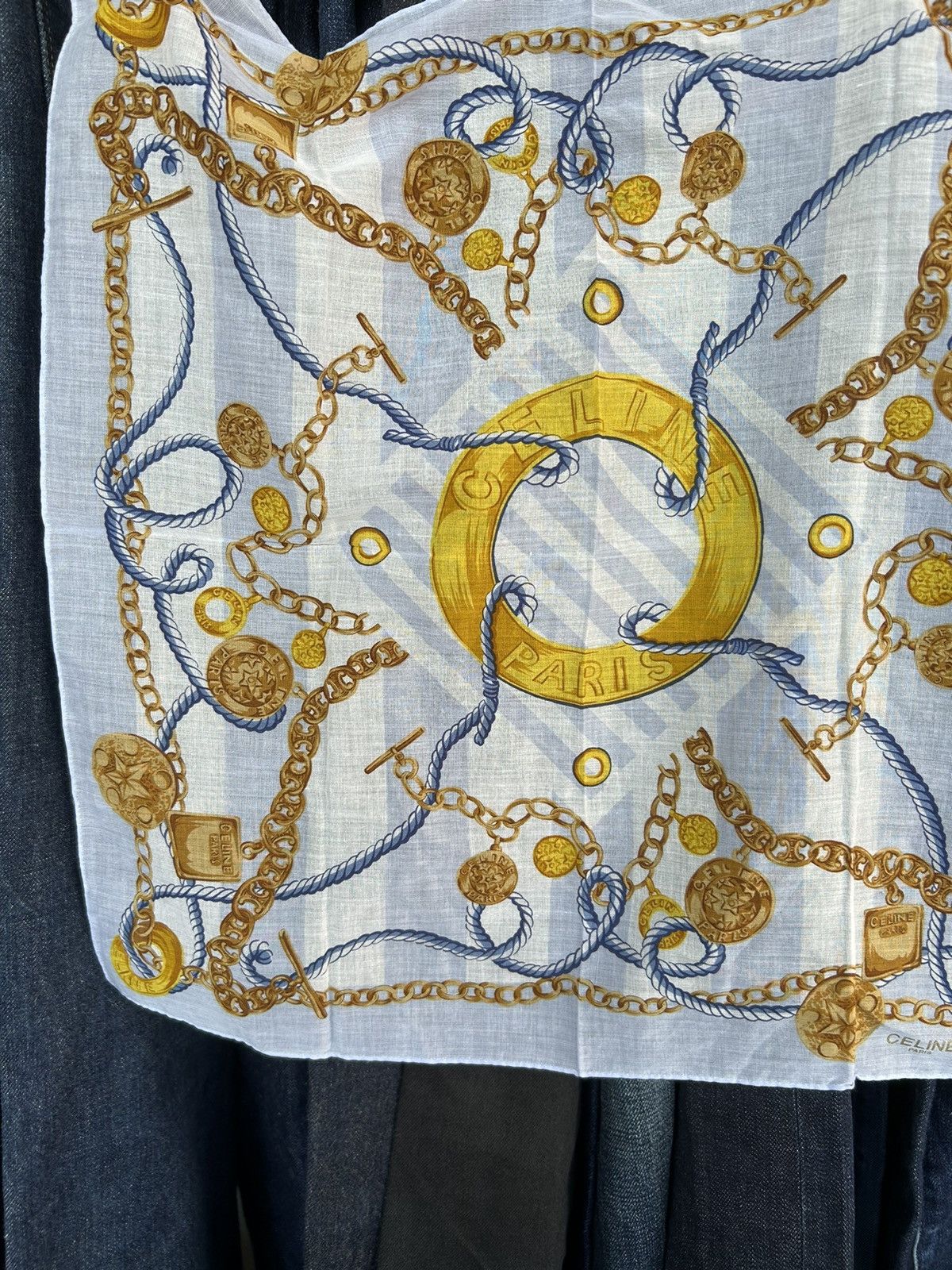 Celine × Vintage CELINE Handkerchief/Bandana/NackerChief Size ONE SIZE - 5 Thumbnail