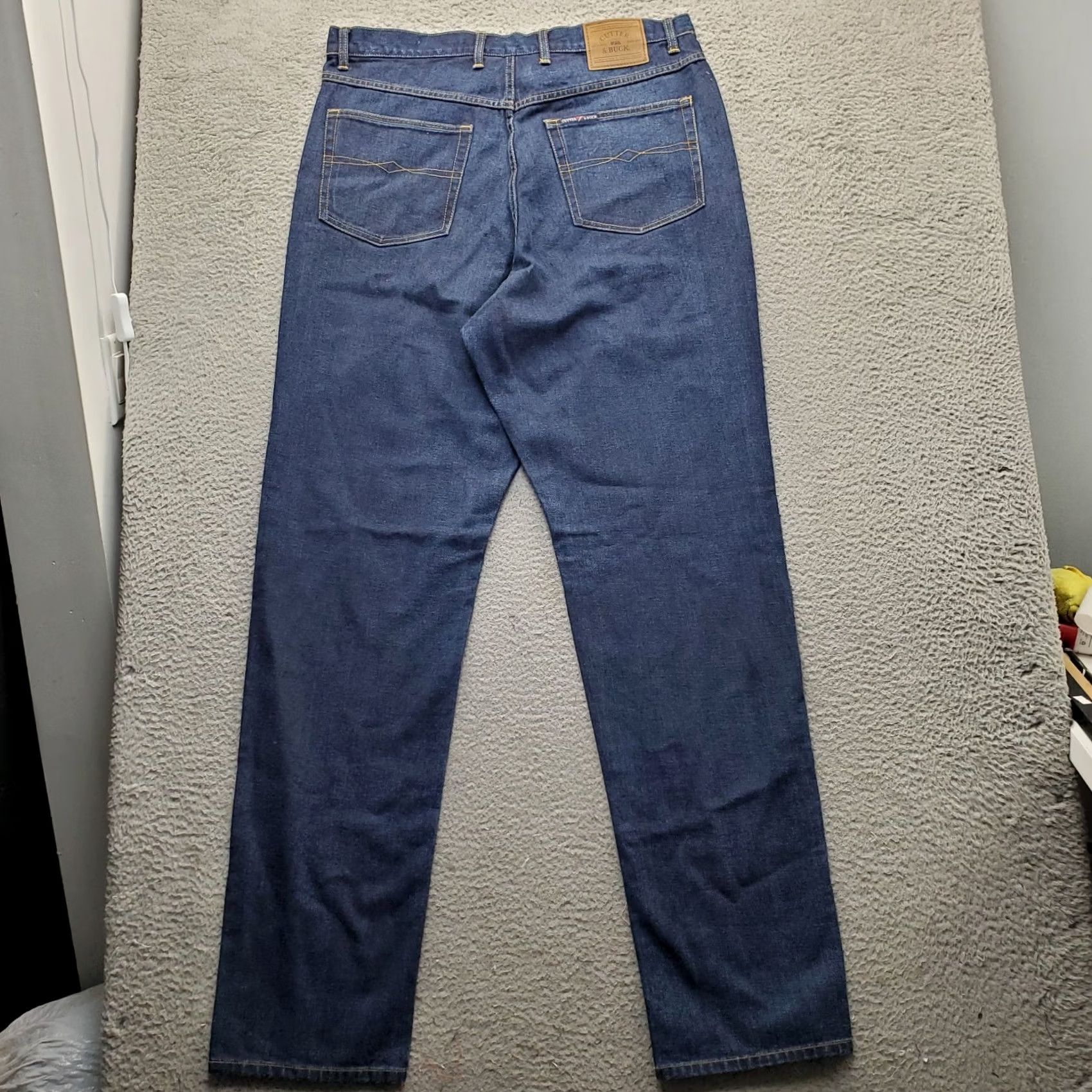 Cutter & Buck Cutter & Buck Jeans Mens 40T Blue High Rise Medium Wash 5-Pocket Straight Leg Mens Size 40 Blue 5-Pocket Denim Jeans Size US 40 / EU 56 - 2 Thumbnail