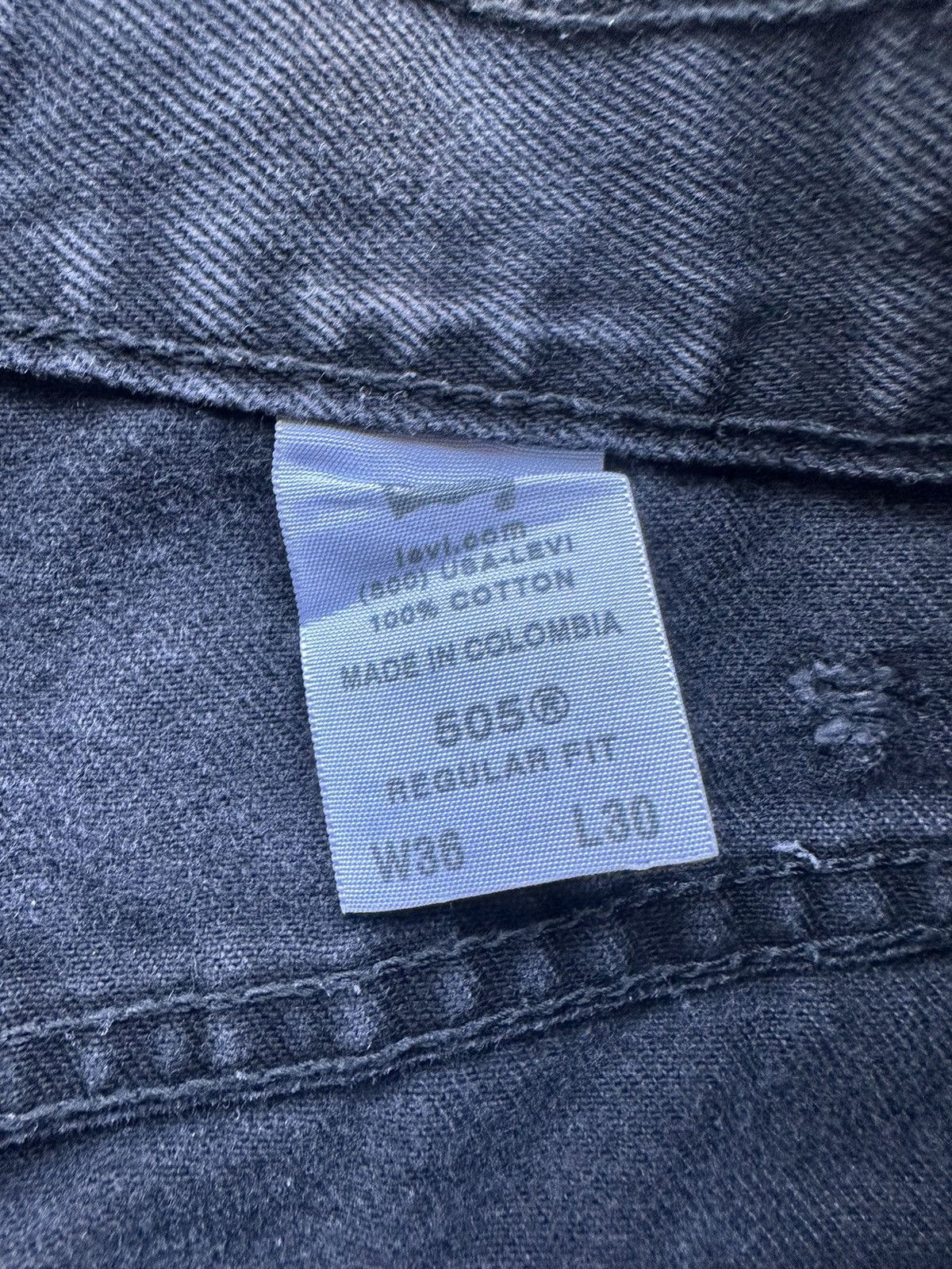 Levi's × Levi's Vintage Clothing × Vintage Y2K 505 Levi’s Black Denim Jeans Size US 35 - 4 Thumbnail