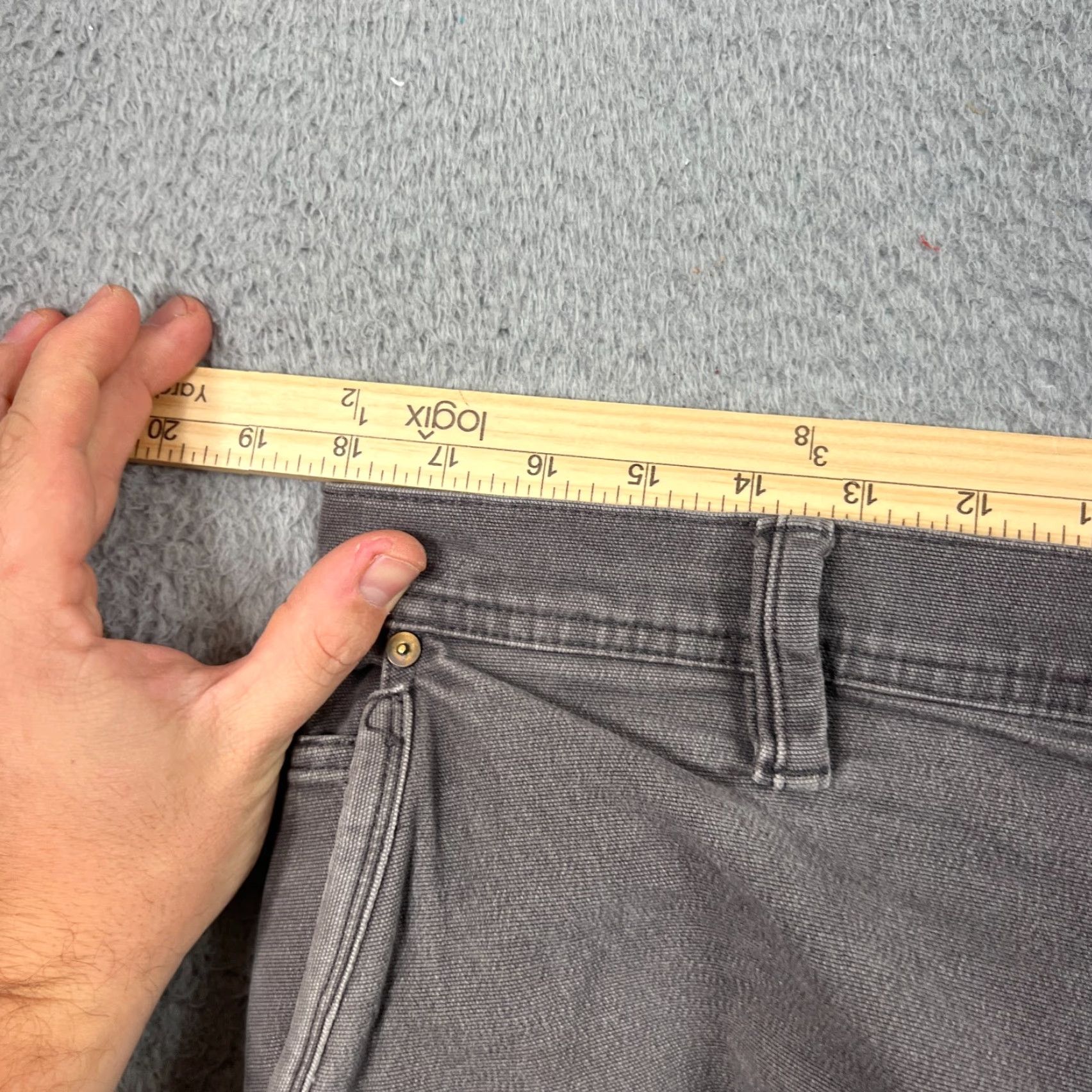 Eddie Bauer Eddie Bauer Jeans Mens 36x30 Gray Specially Dyed Work Chino Pants Size US 36 / EU 52 - 7 Thumbnail