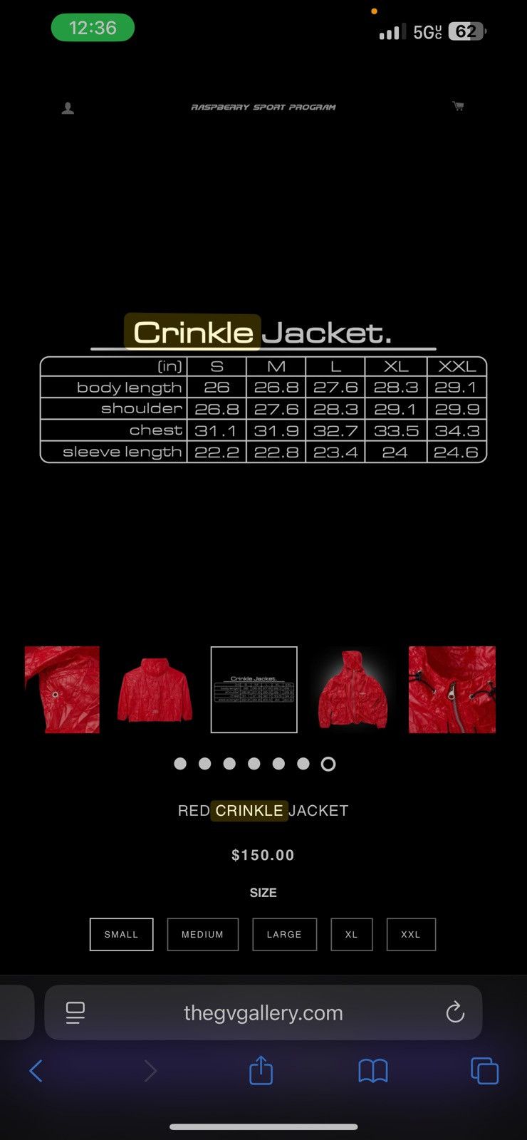 The GV Gallery Gv gallery RED CRINKLE JACKET Size US S / EU 44-46 / 1 - 3 Thumbnail
