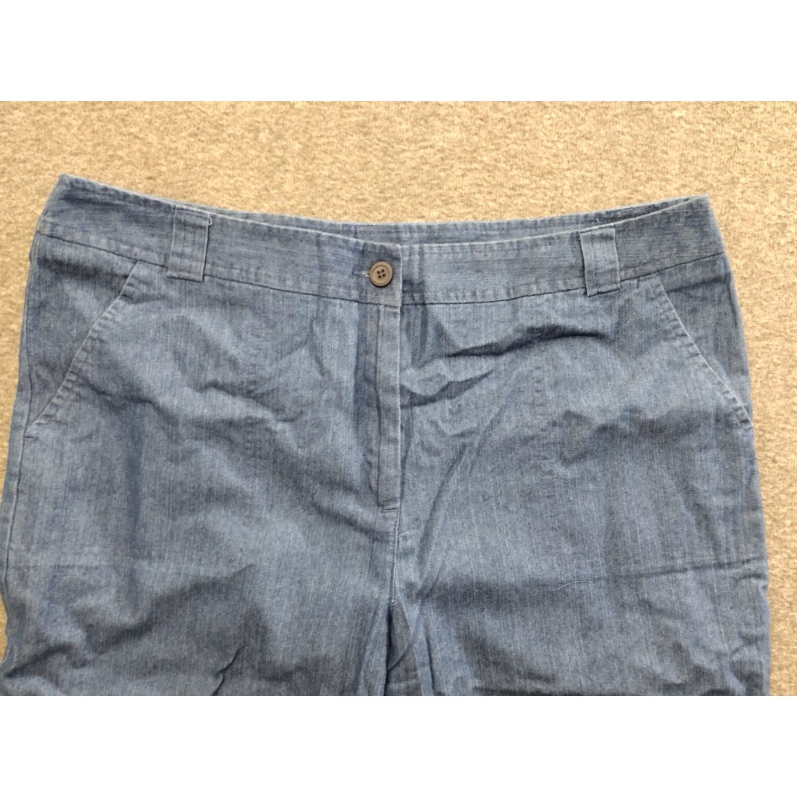 Vintage White Stag Women's Cotton Blend Capri Jeans Size 18 Size 40" / US 18 - 3 Thumbnail